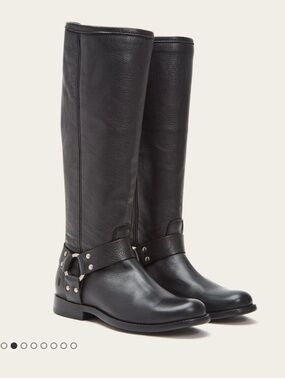 FRYE PHILLIP HARNESS TALL woman’s size 8 black
